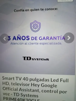 50" Smart TV 4k Sin abrir 3 Años garantía
