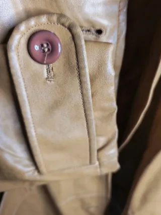 Chaqueta Piel Vintage Marrón