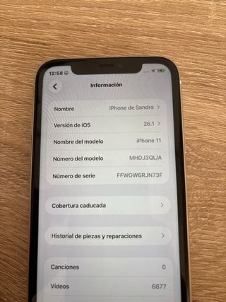 iPhone 11 Blanco de 128gb