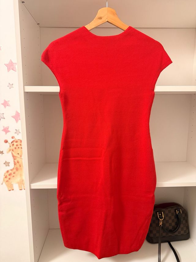 Vestido rojo de punto