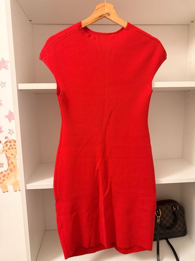 Vestido rojo de punto