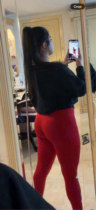 Leggings Adidas Rojas Talla M