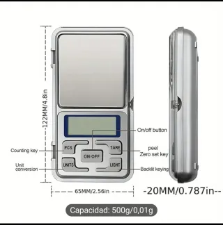 Balanza de precisión 500g/0.01g