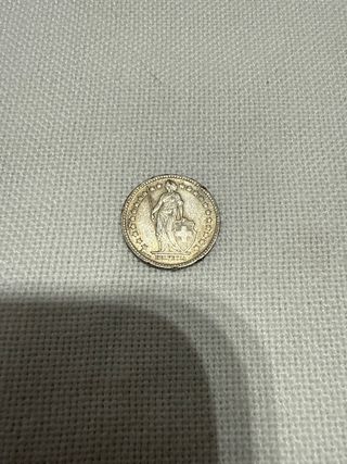 Moneda Suiza 1/2 Franco 1952