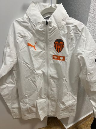 Chubasquero Valencia CF Puma Blanco Naranja