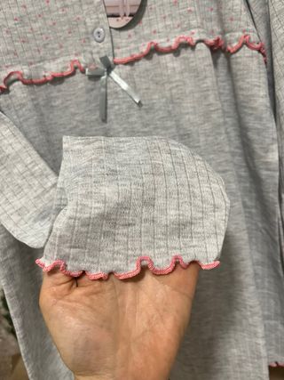 Pigiama donna cotone caldo pois L