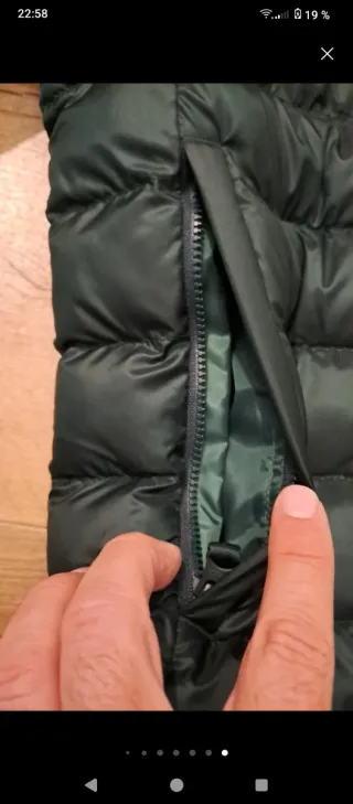 Chaqueta acolchada Lacoste verde