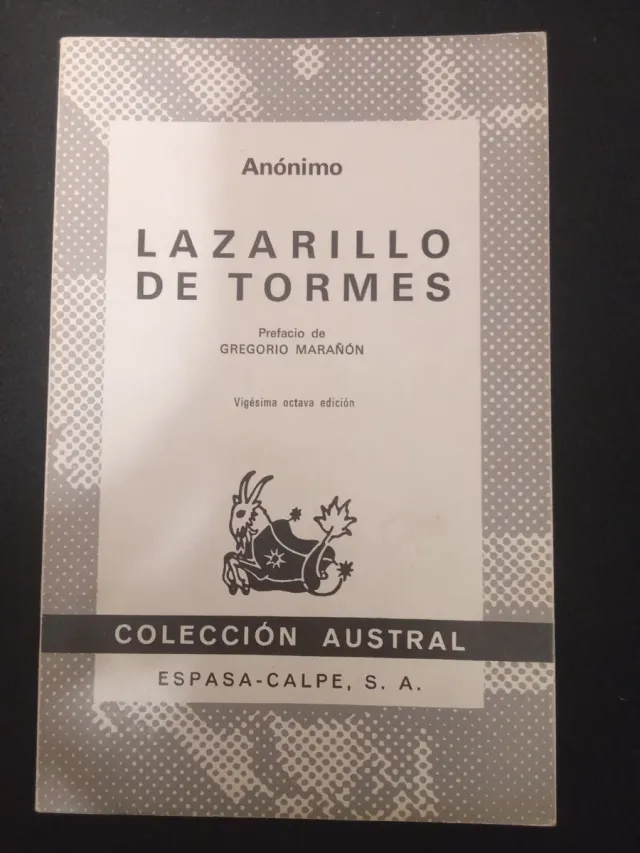 Libro "El Lazarillo De Tormes"