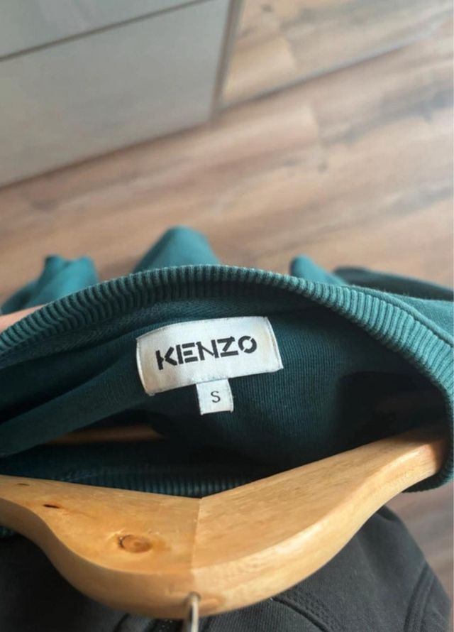 Sudadera Kenzo Verde Tigre Bordado
