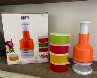 Tritatutto Manuale Bialetti con 4 Contenitori