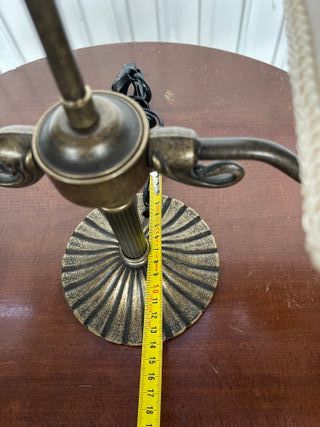 Lámpara de mesa doble pantalla