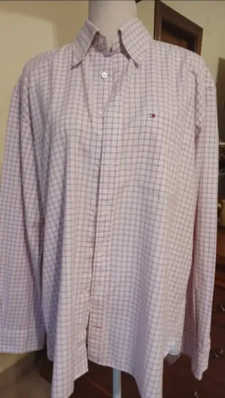 Camisa Tommy Hilfiger Rosa Cuadros