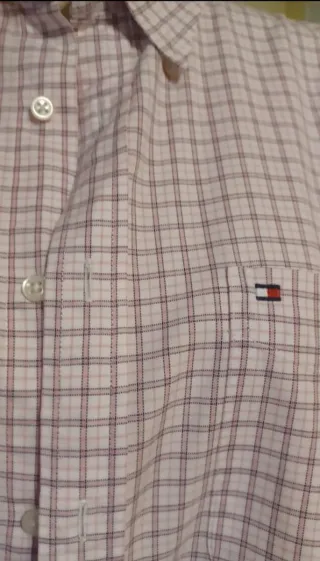 Camisa Tommy Hilfiger Rosa Cuadros