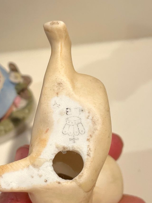 Statuette vintage Capodimonte e Kewpie porcellana