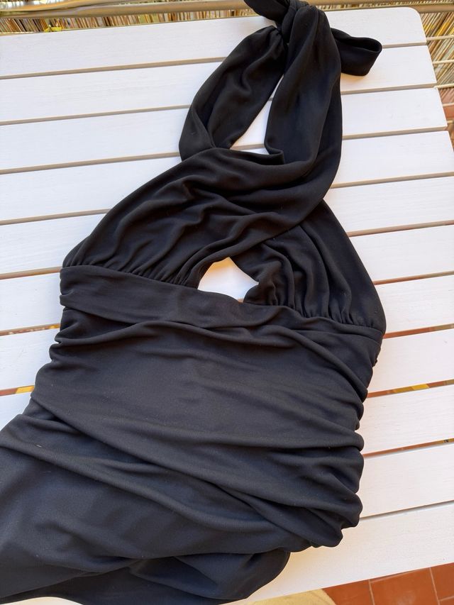Vestido Zara Halter Negro
