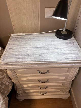 Conjunto muebles blancos vintage