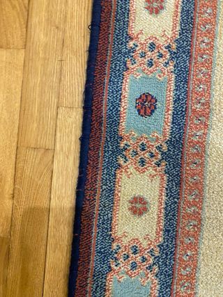 Tappeti da corridoio in lana beige e multicolore