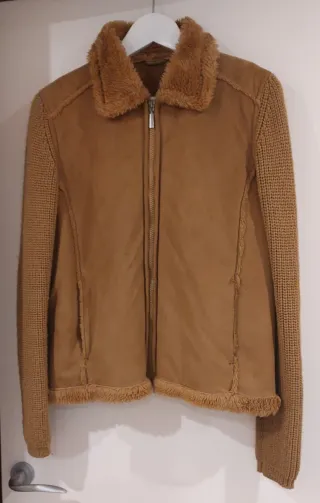 Chaqueta ante y pelo