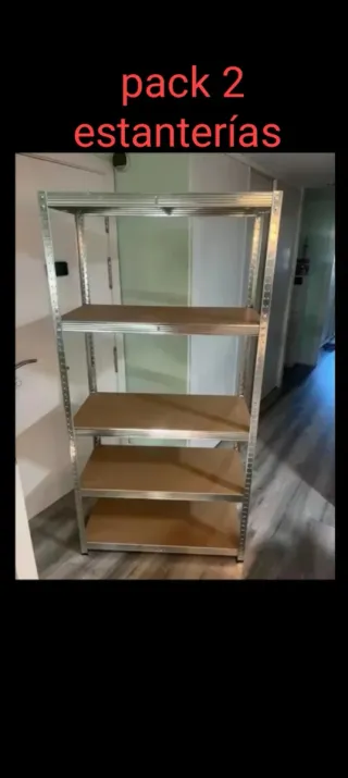 Confezione da 2 Scaffali Metallici