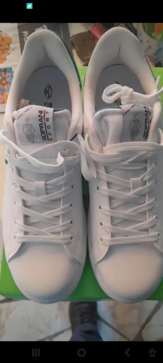 Sneakers Solo Soprani N44 Bianche e Verdi