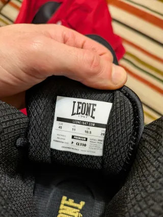 Botines de boxeo Leone negros talla 45