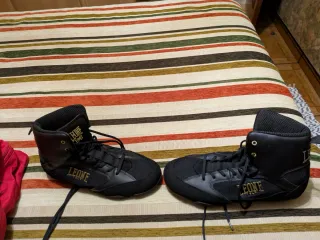 Botines de boxeo Leone negros talla 45
