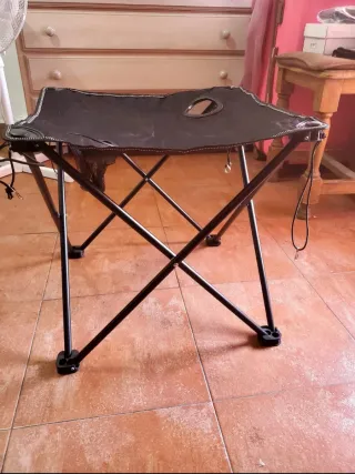 Mesa Plegable Camping/Multiusos Negra