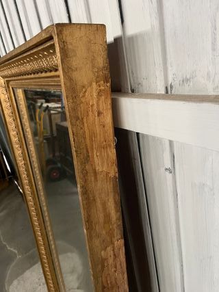 Espejo Antiguo Dorado restaurado pan de oro