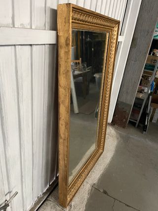 Espejo Antiguo Dorado restaurado pan de oro