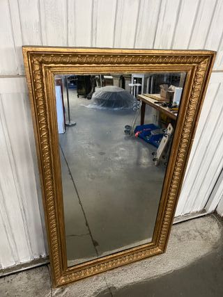 Espejo Antiguo Dorado restaurado pan de oro