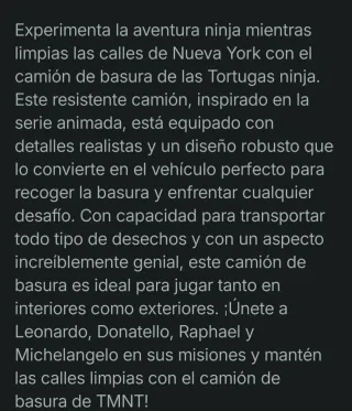 Camión Tortugas Ninja