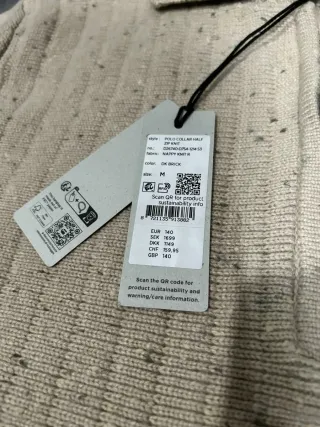 Jersey G-Star RAW beige cremallera cuello