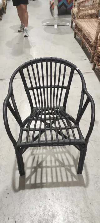 6 Sedie in Bambù Ikea Nere