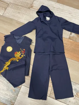 Lote de Disfrazes Cocinero, indio y samurai