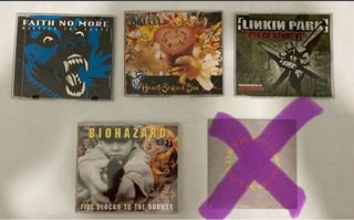 Lote 5 CD Maxi Rock/Metal: Nirvana, Linkin Park, B