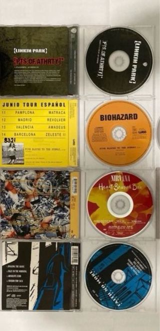 Lote 5 CD Maxi Rock/Metal: Nirvana, Linkin Park, B