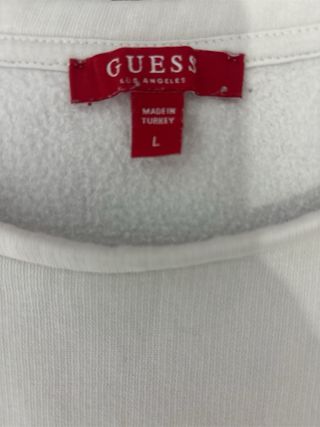 Sudadera Guess Blanca Talla L