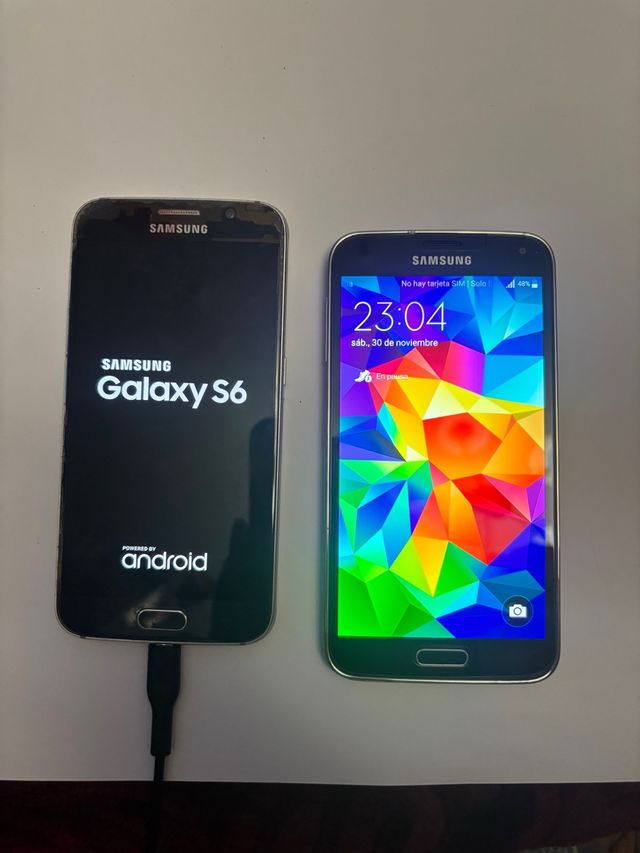 2 Samsung Galaxy S6 y S5