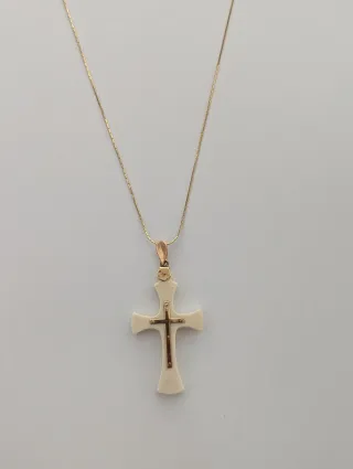 Colgante Cruz Oro 18K