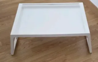 Mesa-bandeja plegable blanca 54x36x5