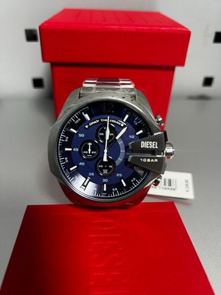 Reloj Diesel Cronógrafo Azul y Plateado