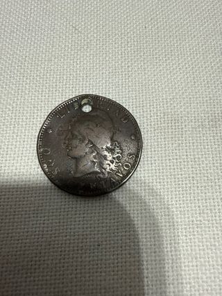 Argentina 2 Centavos 1890 Moneda Antigua