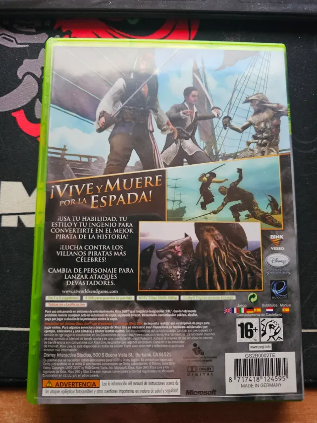 Piratas del Caribe 3 Xbox 360