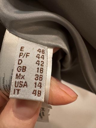 Chaqueta plumífero gris perla T.46