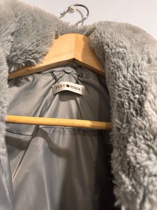 Chaqueta plumífero gris perla T.46