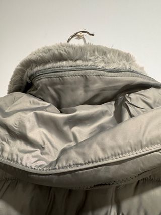 Chaqueta plumífero gris perla T.46