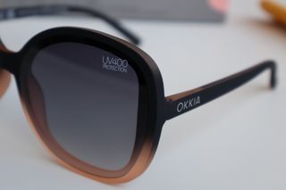 Gafas de Sol OKKIA Pol. Black Shaded Pink OK019-BP