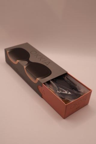 Gafas de Sol OKKIA Pol. Black Shaded Pink OK019-BP