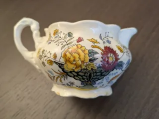 Jarra Leche La Cartuja Floral Porcelana