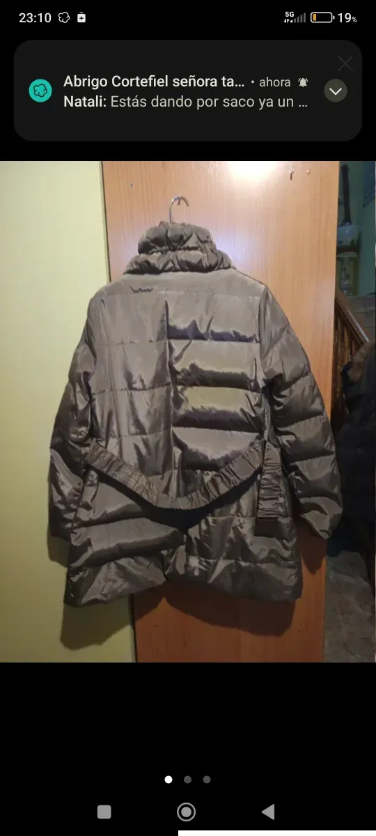 Abrigo Pedro del Hierro Talla M Marrón